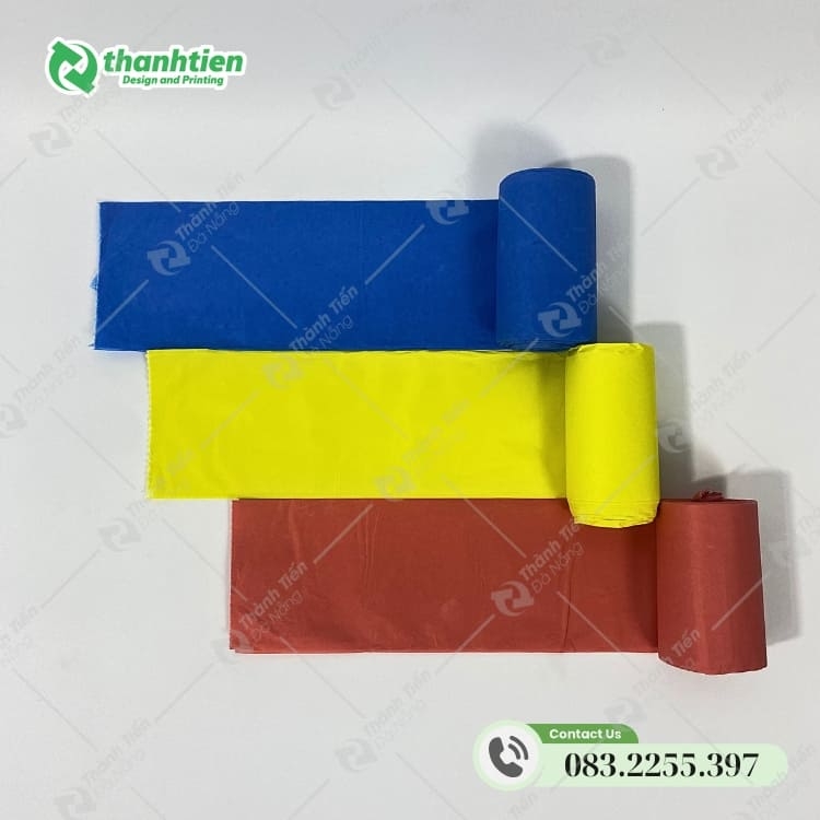 Bao đựng rác size nhỏ, nhiều màu sắc.