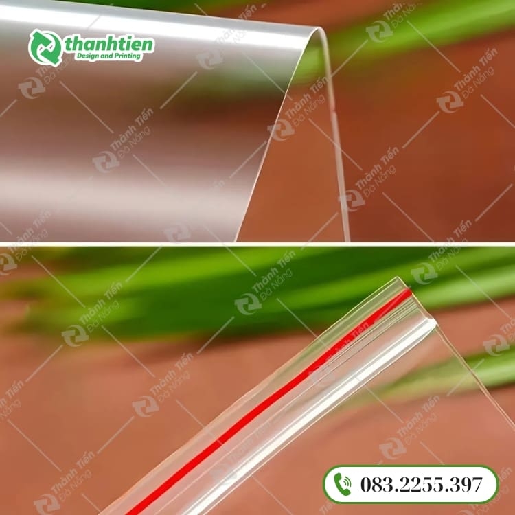 Cấu tạo túi zipper chỉ đỏ