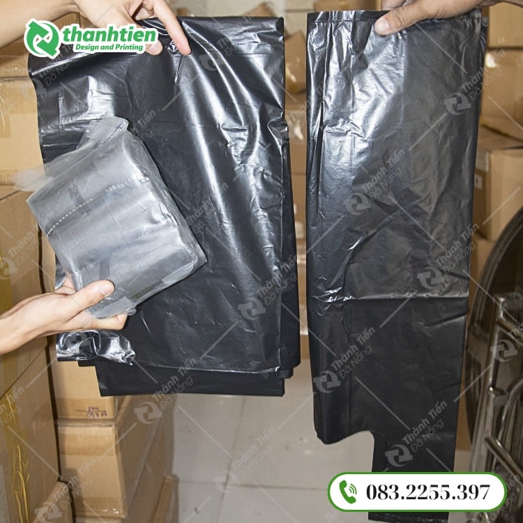 Mẫu túi đựng rác có quai 