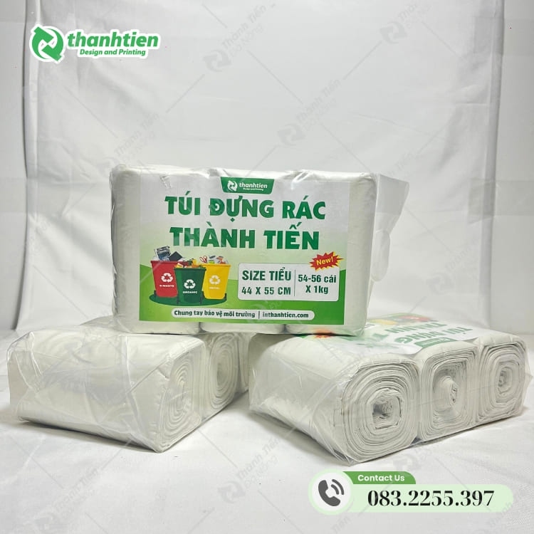 Túi đựng rác size nhỏ màu trắng