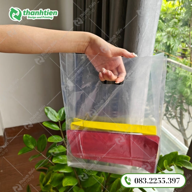 Túi PE trong suốt đục lỗ hột xoài