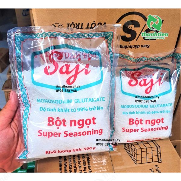 Bao bì bột ngọt trong suốt in ấn đẹp