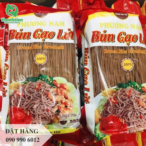 Bao bì đựng bún gạo lức tiện lợi