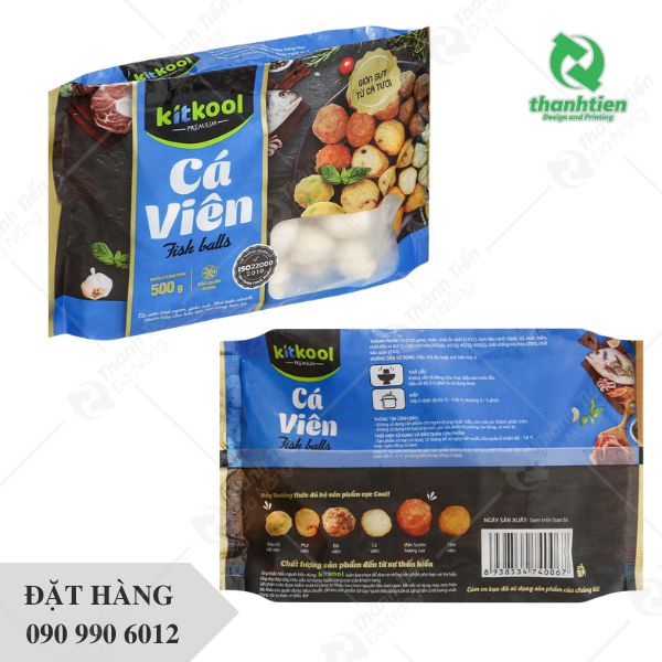 Bao bì đựng cá viên thiết kế đẹp