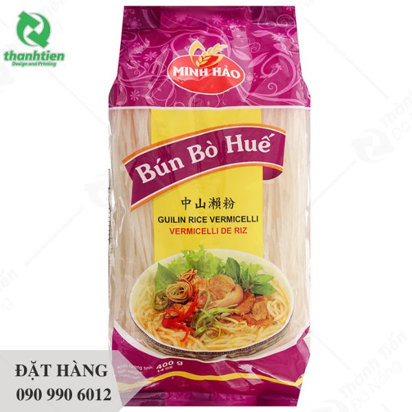 Mẫu bao bì bún khô được ưa chuộng tại siêu thị