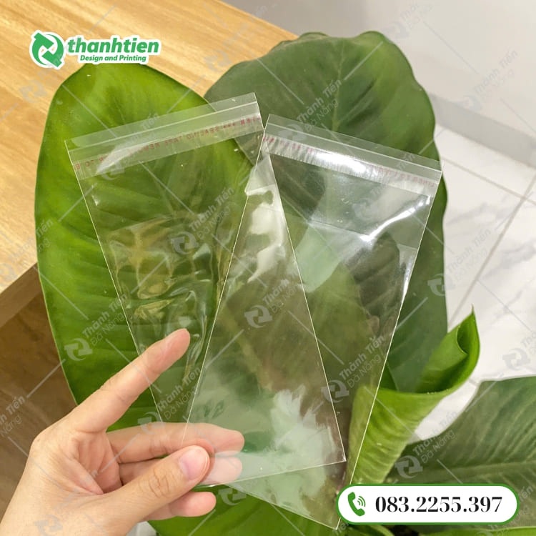Túi bóng kính dán miệng size nhỏ