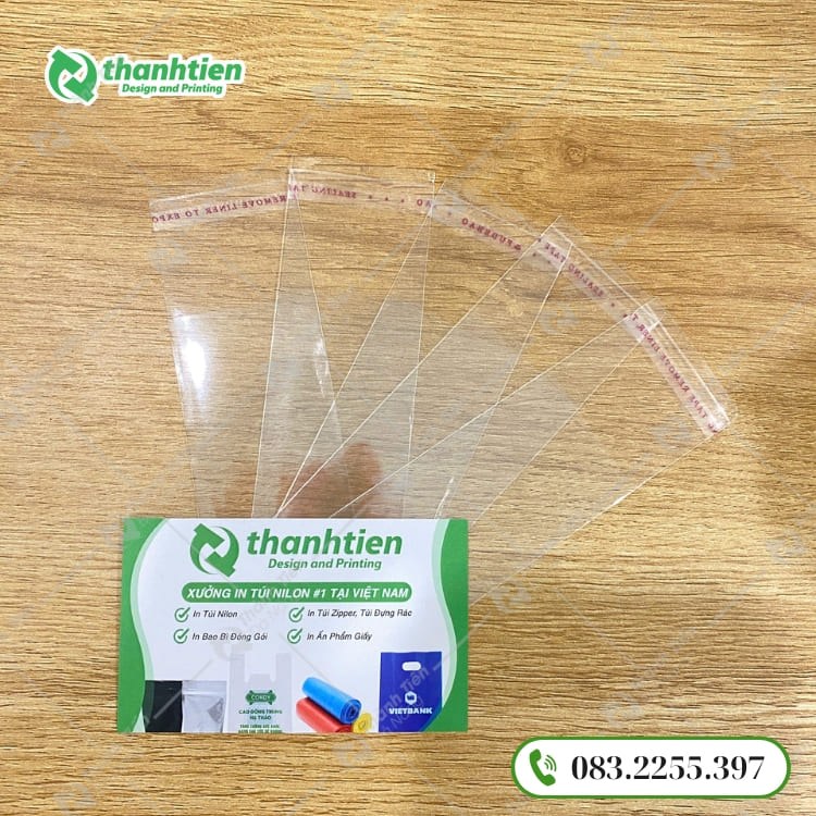 Túi dán miệng OPP trong suốt