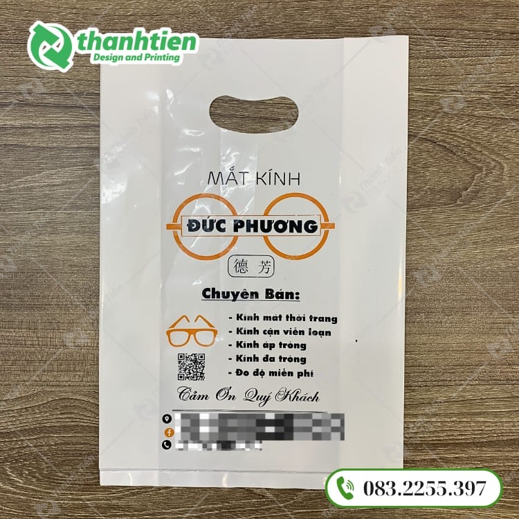 Mẫu túi PE hột xoài in ấn đẹp
