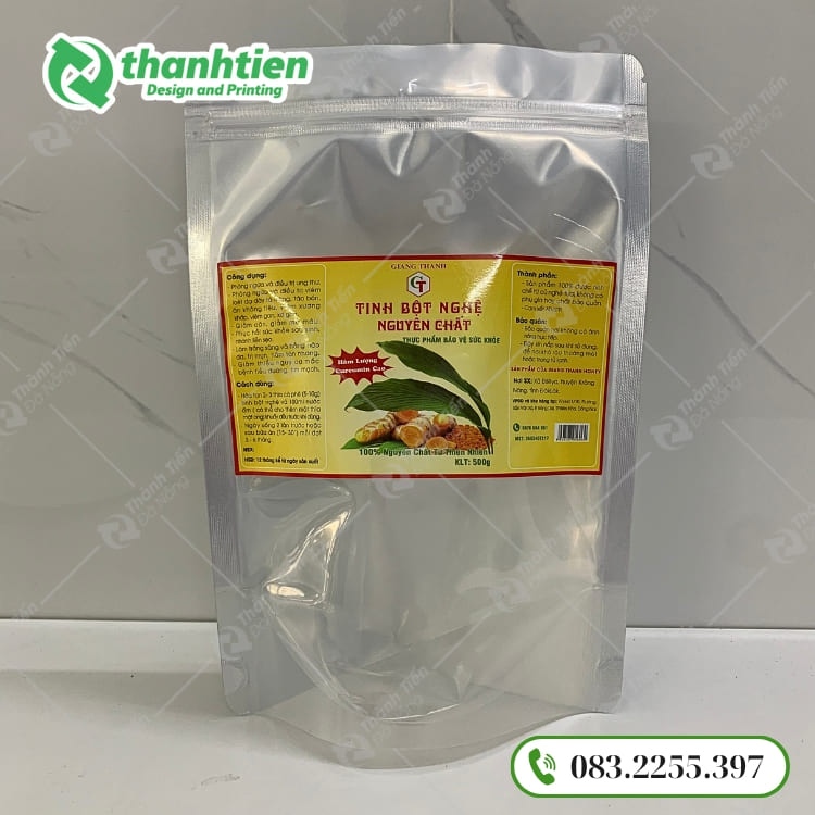 Mẫu túi zip bạc giá rẻ in ấn đẹp