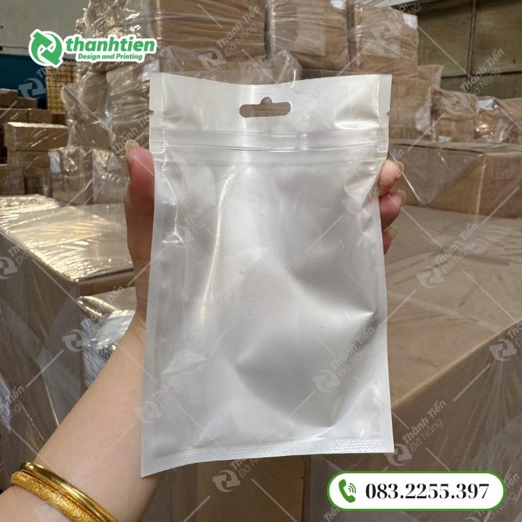 Túi zip bạc hàn 3 biên