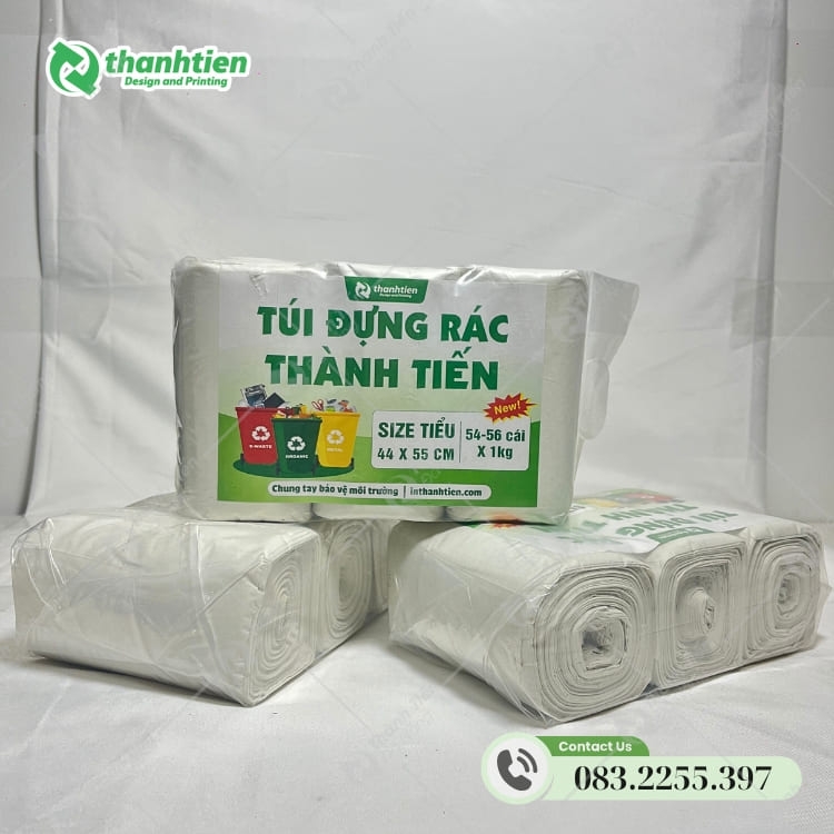 Giá của túi đựng rác màu trắng