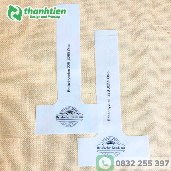 túi chữ T đựng ly in ấn thương hiệu đẹp mắt