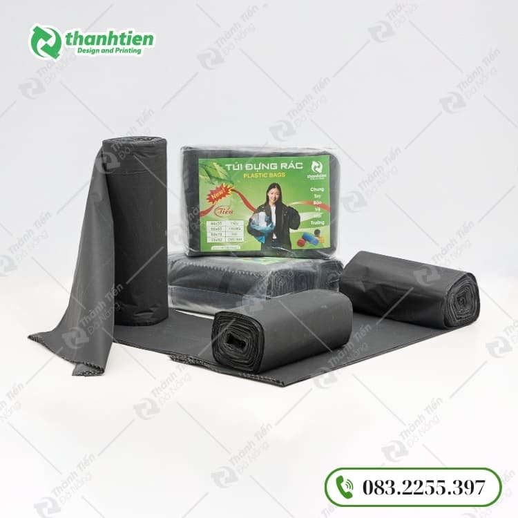 Bao rác đen giá sỉ, cung cấp nhiều kích thước lớn nhỏ