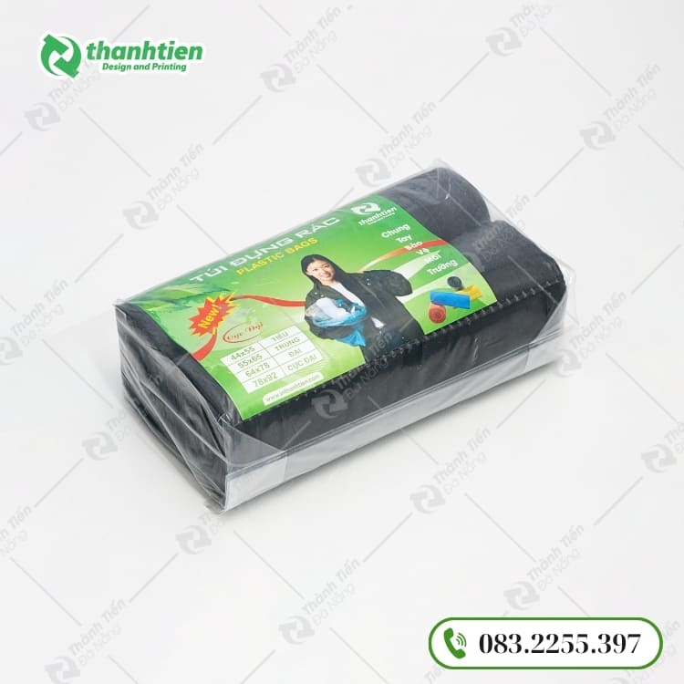 Túi rác đen miệng bằng 120x150 chất lượng dùng đựng rác công nghiệp