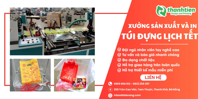 địa chỉ sản xuất túi ni lông đựng lịch giá rẻ Đà Nẵng