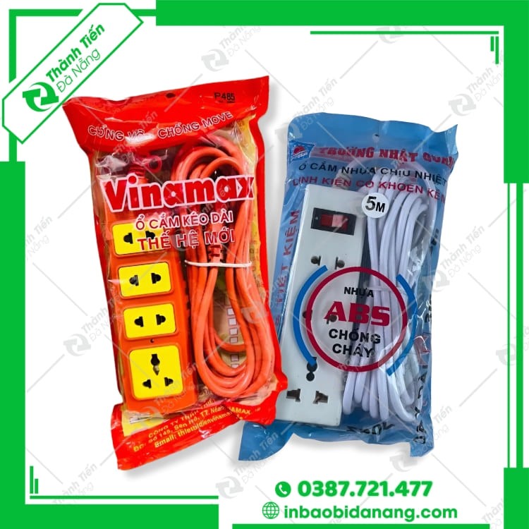 Bao bì ổ cắm điện đẹp, in ấn chuyên nghiệp