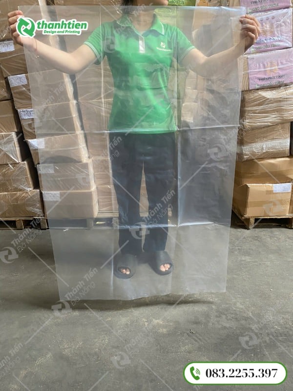 Bao nylon PE cỡ lớn đựng nước lẩu, nước lèo.