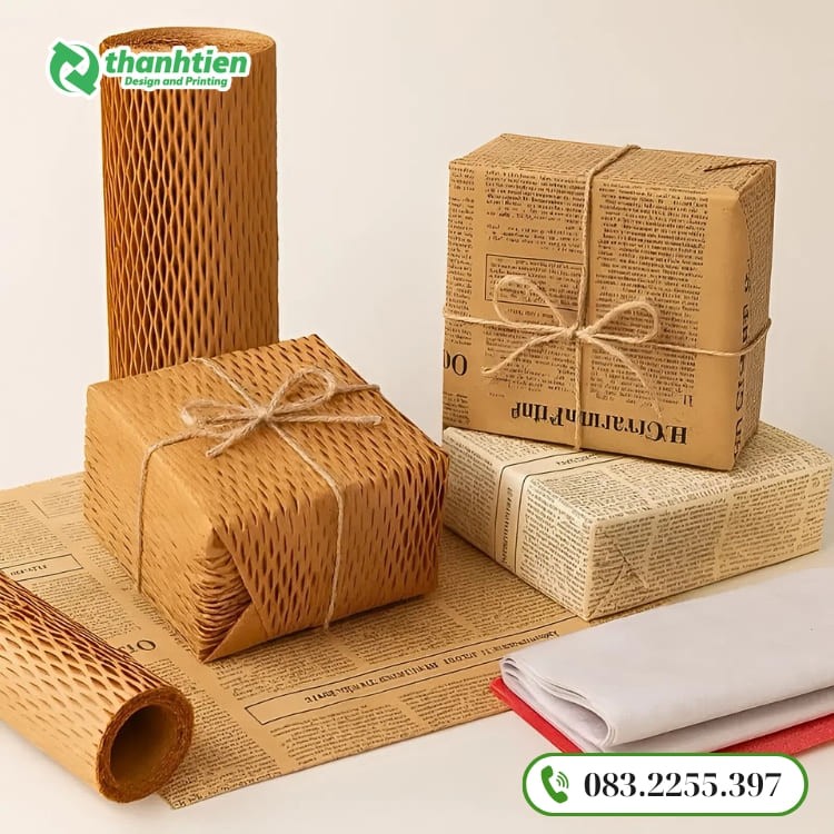 Giấy kraft gói quà handmade phong cách mộc, đơn giản và tinh tế