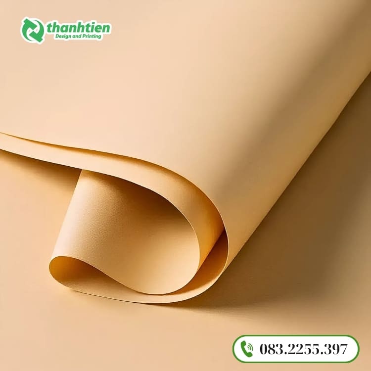 Giấy kraft nâu bề mặt mộc, bền chắc, tính ứng dụng cao