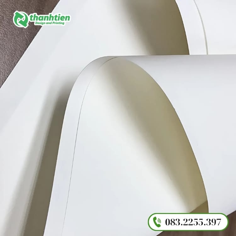 Giấy kraft trắng bề mặt mịn thân thiện môi trường