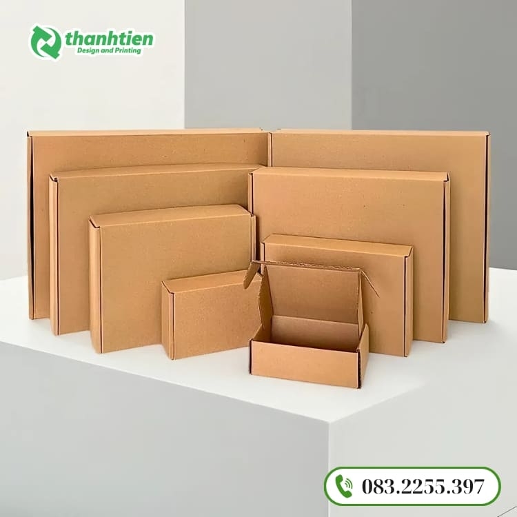 Hộp giấy carton bền chắc dùng trong đóng gói và vận chuyển hàng hóa
