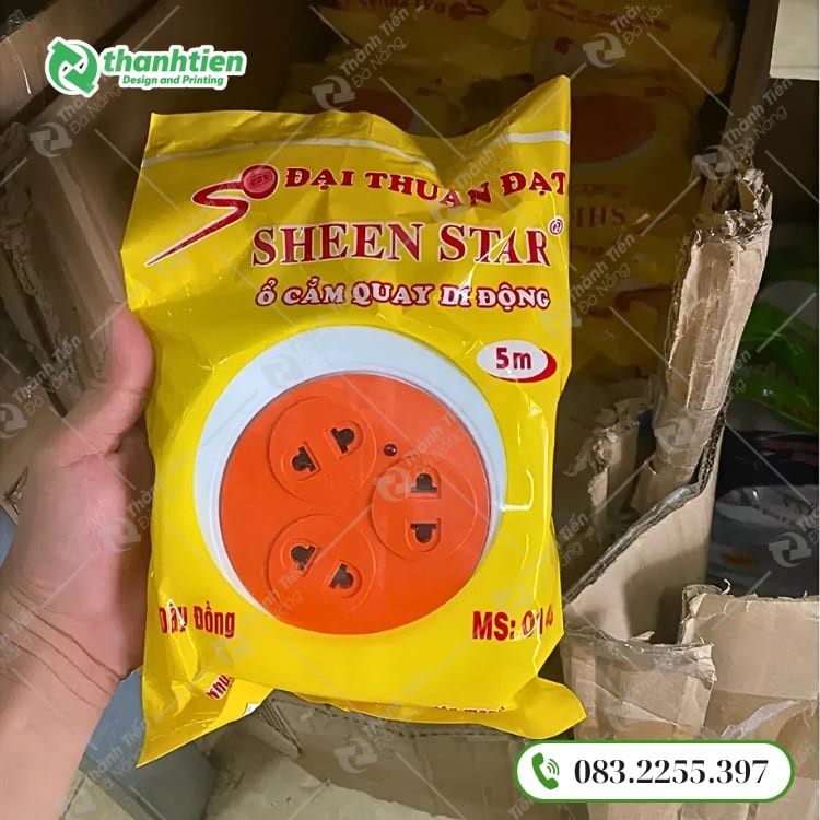 In bao bì đựng ổ cắm điện theo yêu cầu