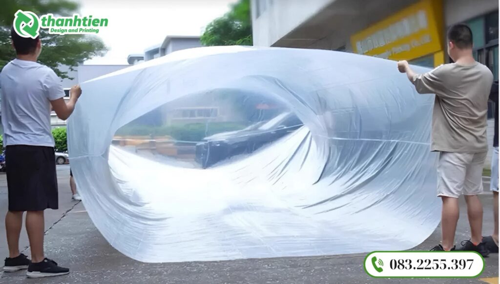 Túi nilon dày cỡ lớn chống ẩm tốt.