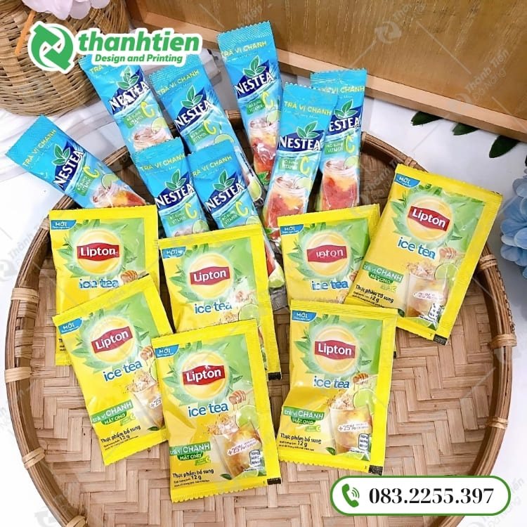 Mẫu bao bì trà giá sỉ. in ấn đẹp