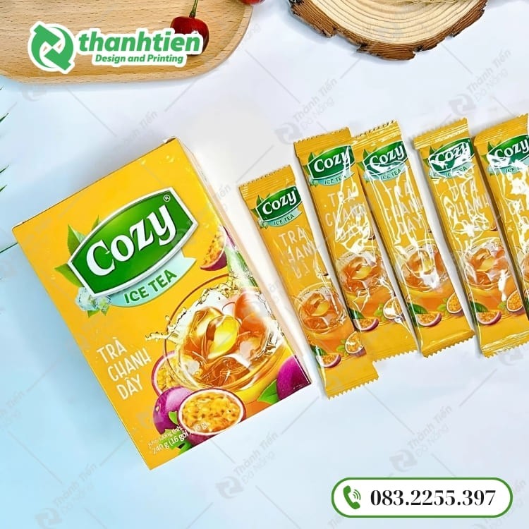 Thiết kế bao bì trà cơ bản dạng túi ép biên