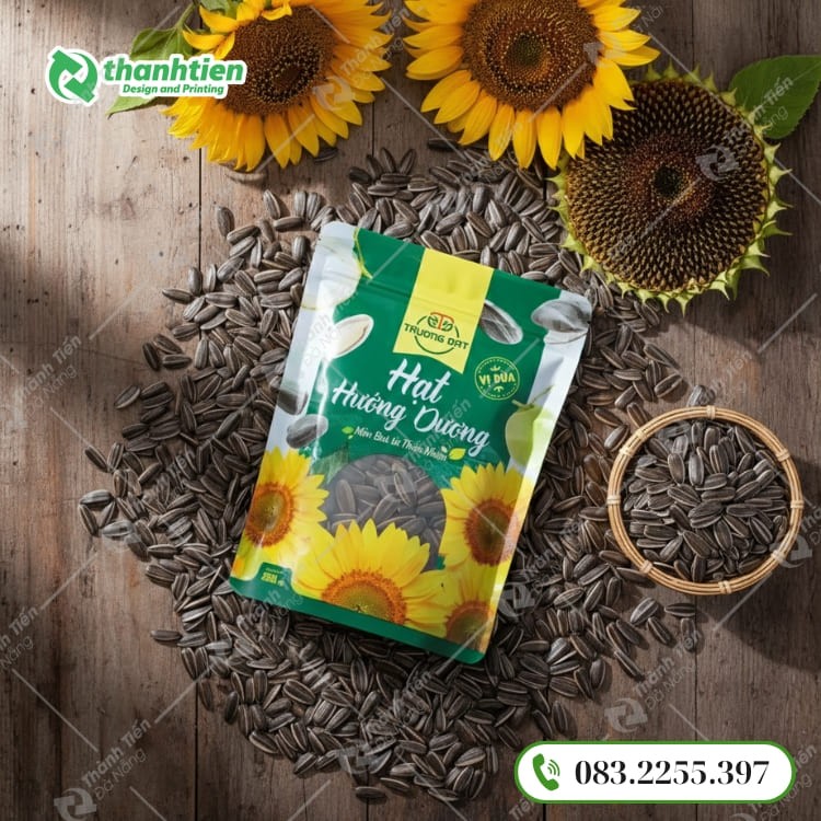Túi zip đựng hạt hướng dương