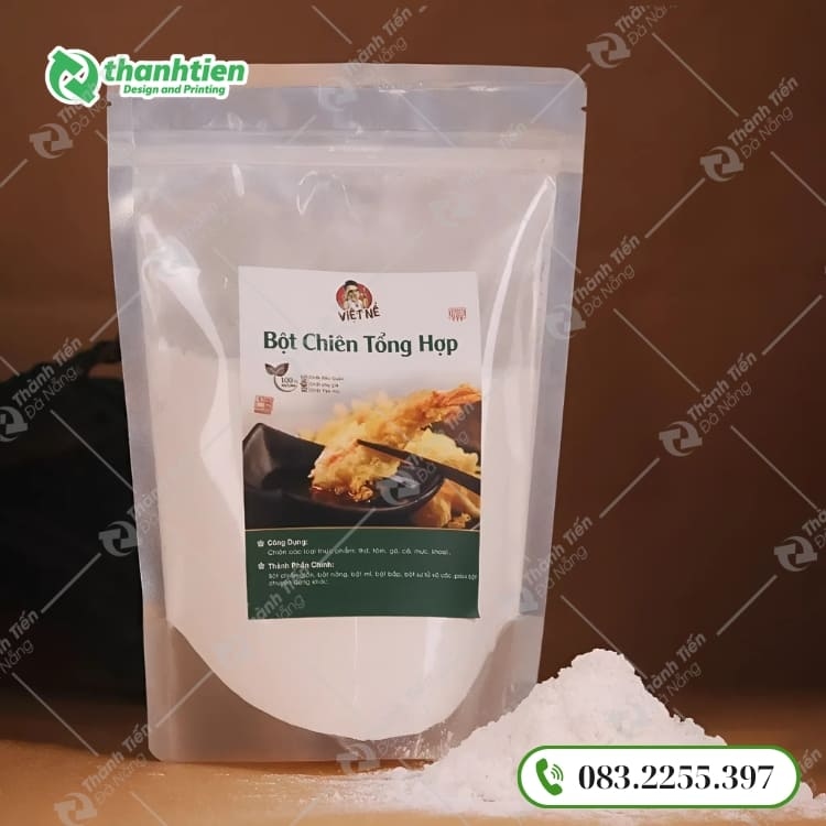 Bao bì bột chiên giòn giá rẻ, thiết kế tiện lợi