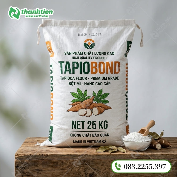 Bao bì đựng bột mì đẹp, thiết kế bền chắc