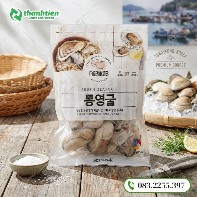 Bao bì đựng thực phẩm đông lạnh đẹp