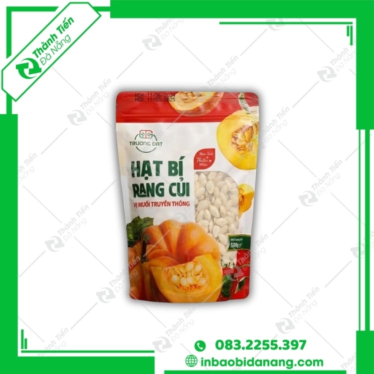 Bao bì hạt bí giá sỉ, in theo yêu cầu tại Đà Nẵng