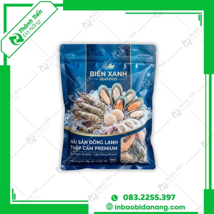 Bao bì thủy sản đông lạnh giá sỉ, in đẹp, độ bền cao