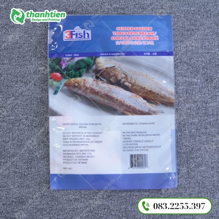 Sản xuất bao bì thủy sản đẹp, in ấn chuyên nghiệp