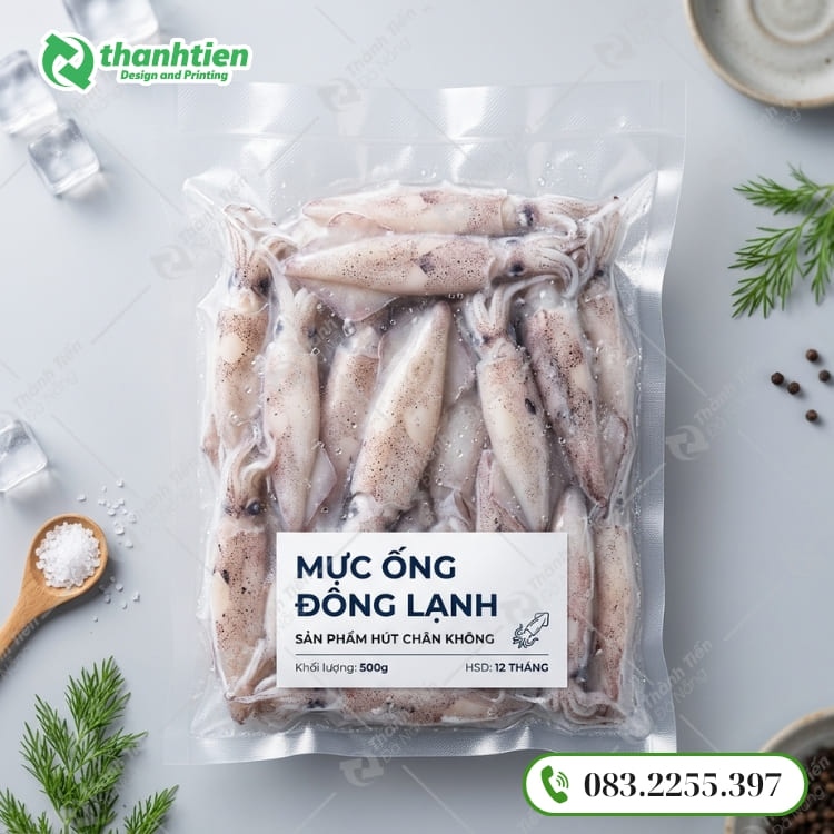 Túi đựng thực phẩm đông lạnh hút chân không