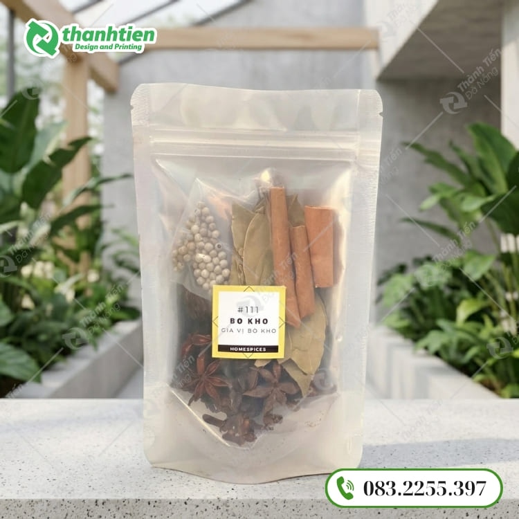 Túi zip đựng gia vị tiện lợi