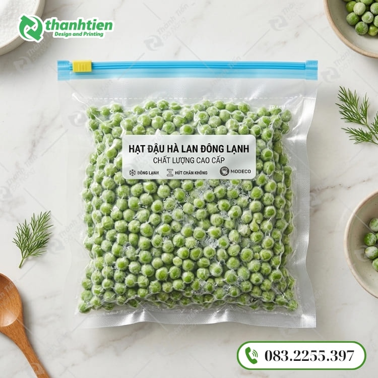 Túi zip đựng thực phẩm đông lạnh hút chân không