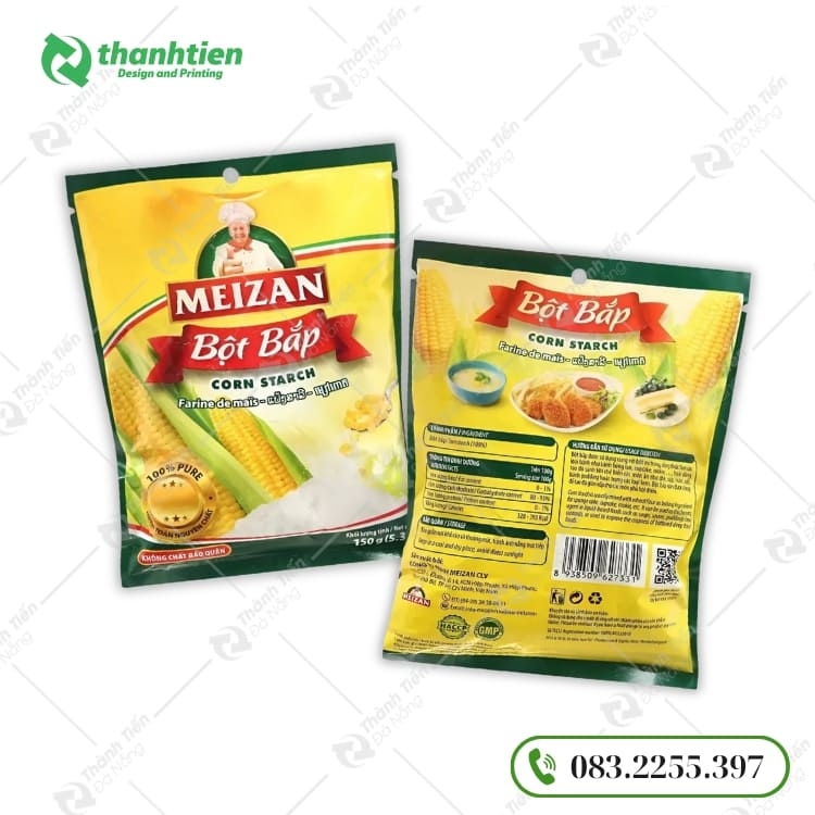 Bao bì bột bắp đẹp, in ấn theo yêu cầu