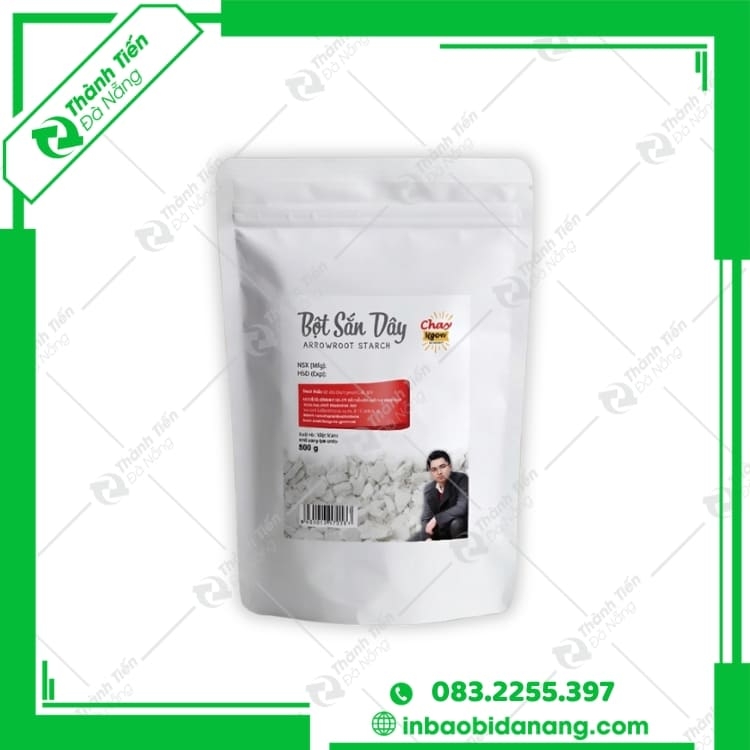 Bao bì bột sắn dây giá rẻ, đẹp, bền, in theo yêu cầu