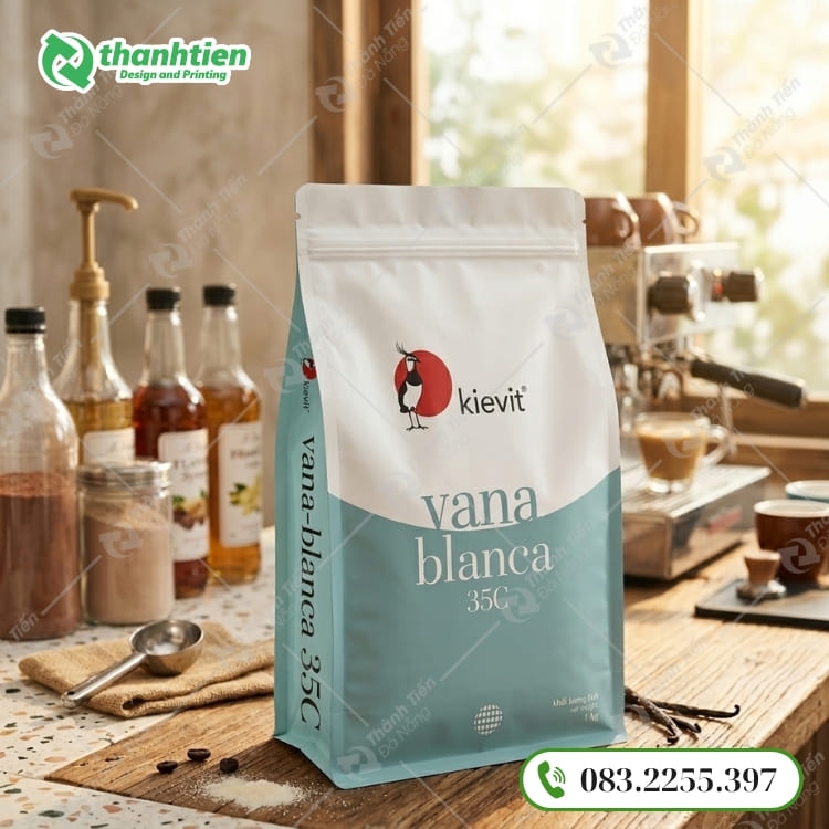 Túi 8 cạnh đựng bột sữa thiết kế sang trọng