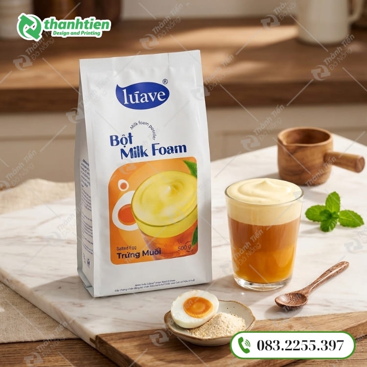 Túi đựng bột sữa dạng bao bì xếp hông