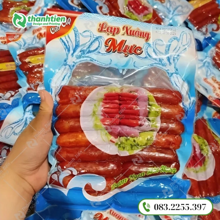 Túi đựng lạp xưởng đẹp, an toàn thực phẩm