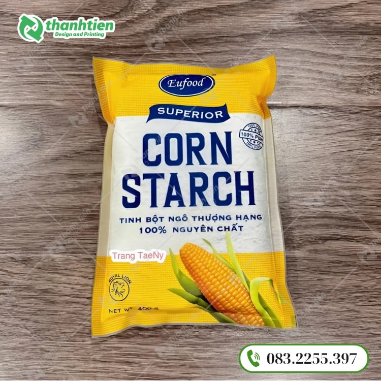 Túi ép biên đựng bột bắp giá sỉ