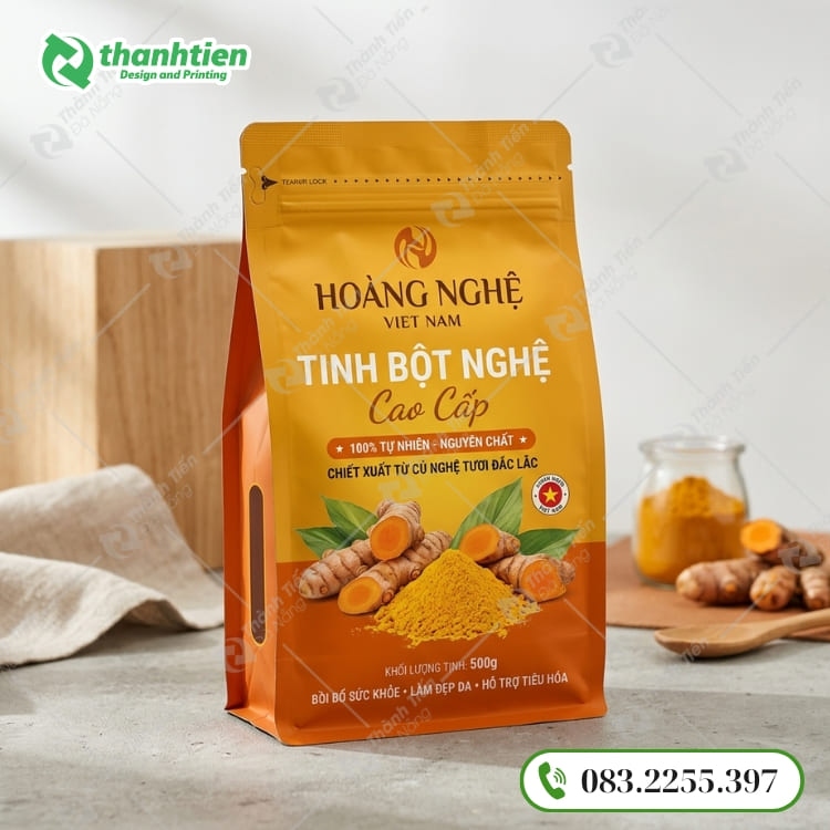 Túi xếp hông đựng tinh bọt nghệ thiết kế khóa zip tiện lợi