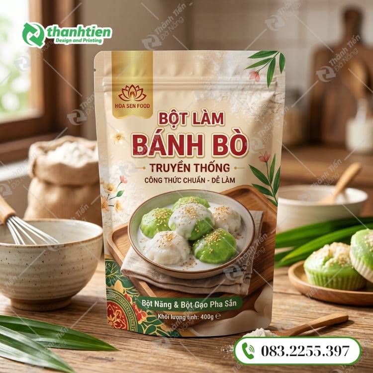 Túi zip đựng bột làm bánh tiện lợi