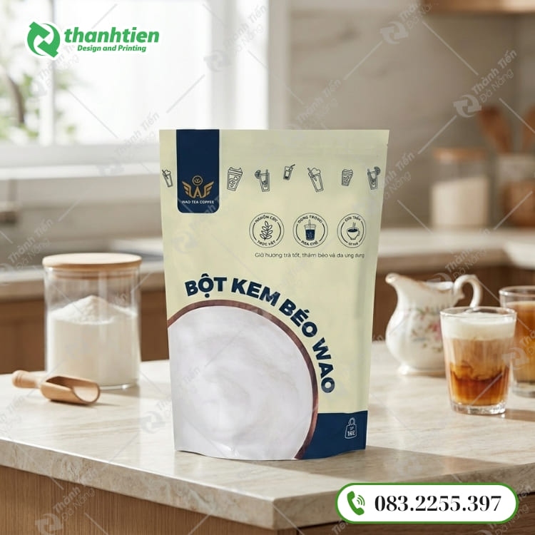 Túi zip đựng bột sữa tiện lợi, in ấn chuyên nghiệp