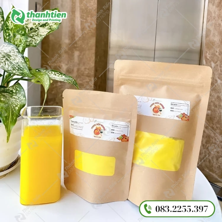 Túi zip giấy đựng bột nghệ