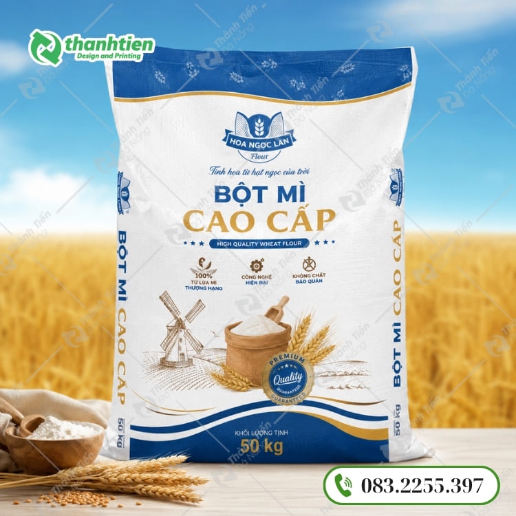 Bao bì đựng nông sản in ấn đẹp, chống ẩm tốt